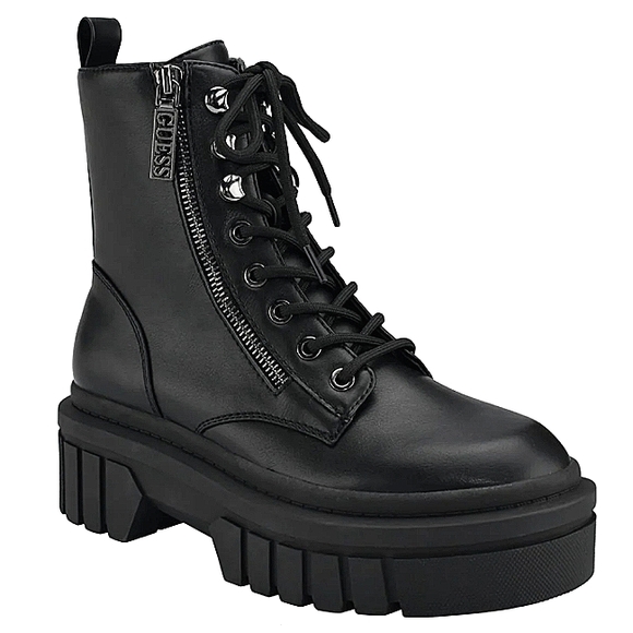 Guess Shoes - New w/o Box Guess Ferina Vegan Leather Lug Sole Lace-Up Combat Boots. size 10